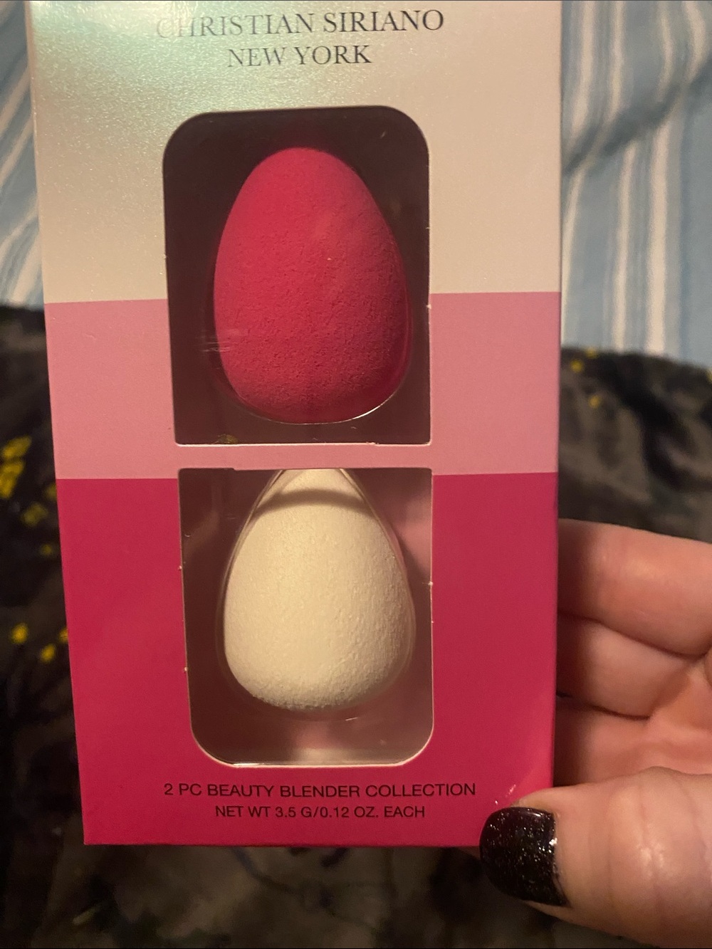 Christian Siriano Pink and Cream 2-Piece Beauty Sponge Set